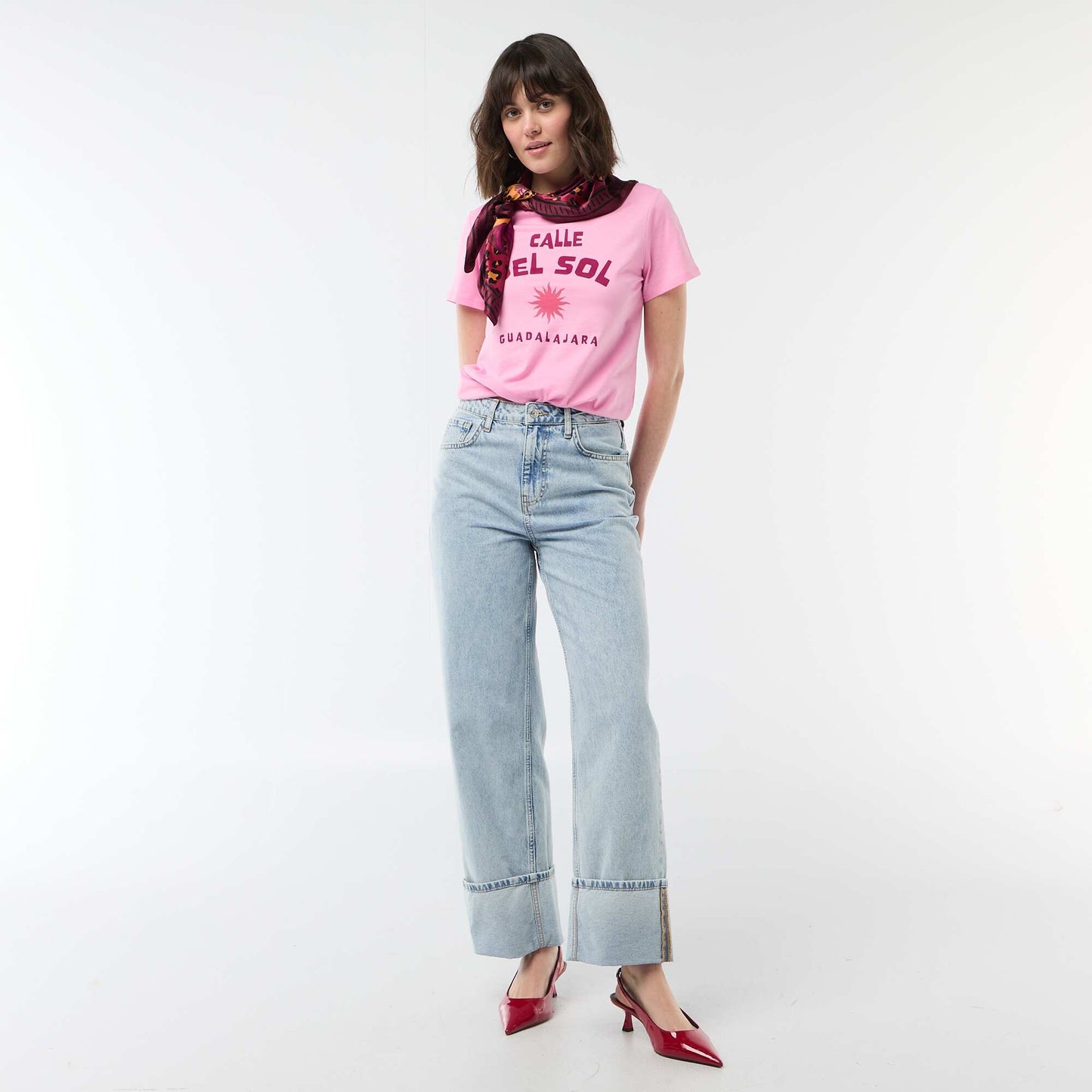 Camiseta estampada ROSA