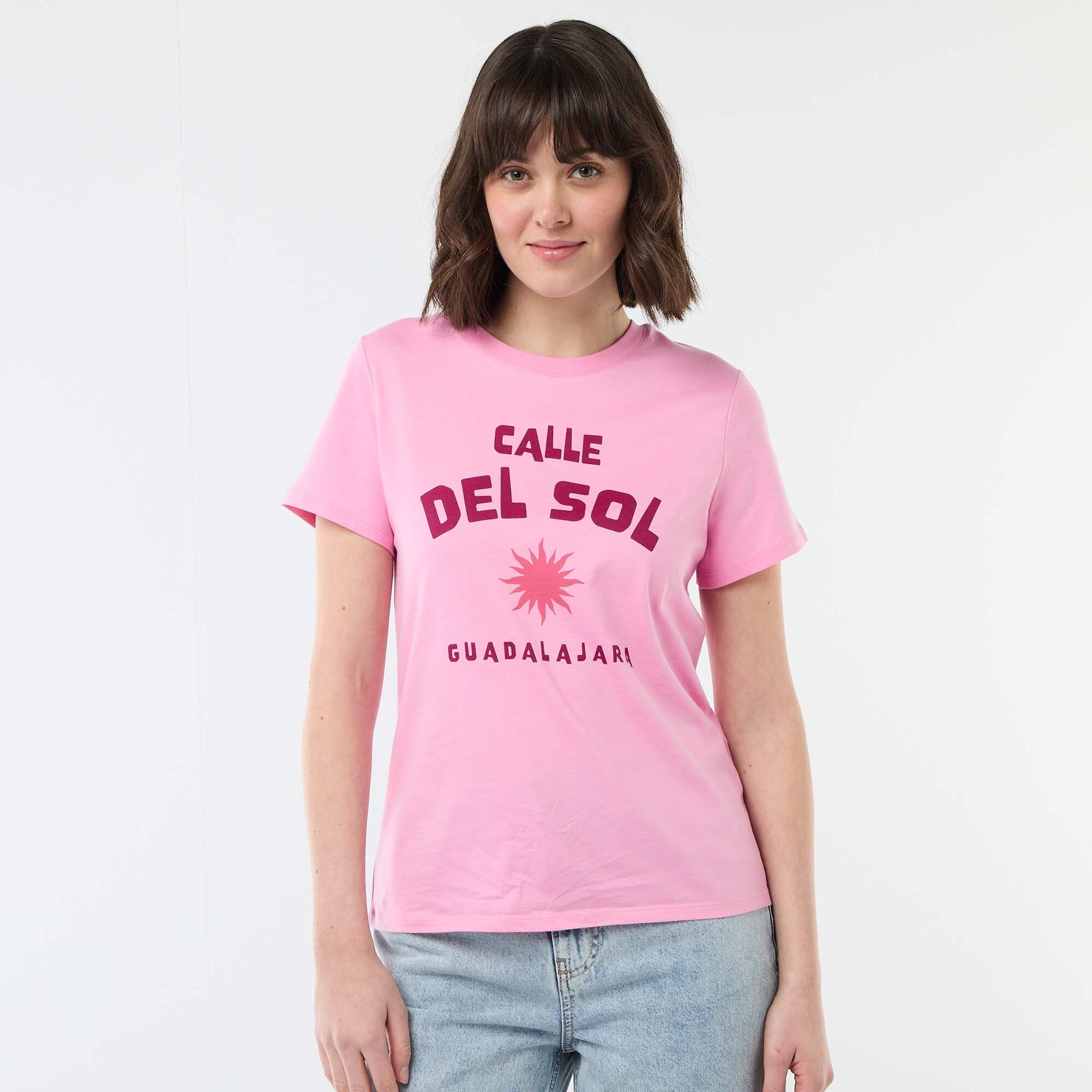 Camiseta estampada ROSA