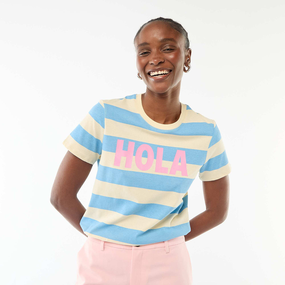 Camiseta estampada AZUL