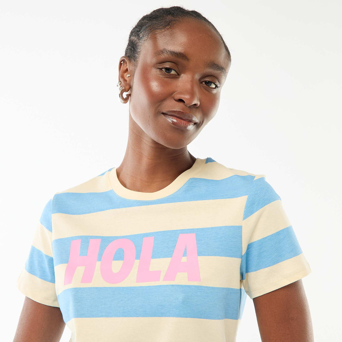 Camiseta estampada AZUL