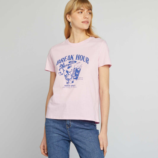Camiseta estampada ROSA