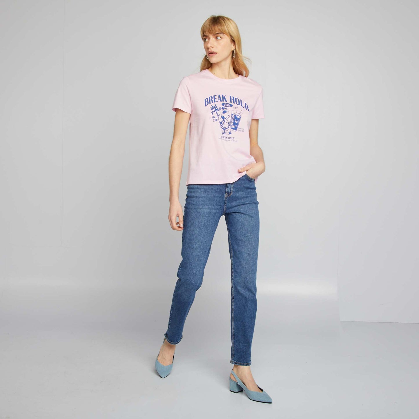 Camiseta estampada ROSA