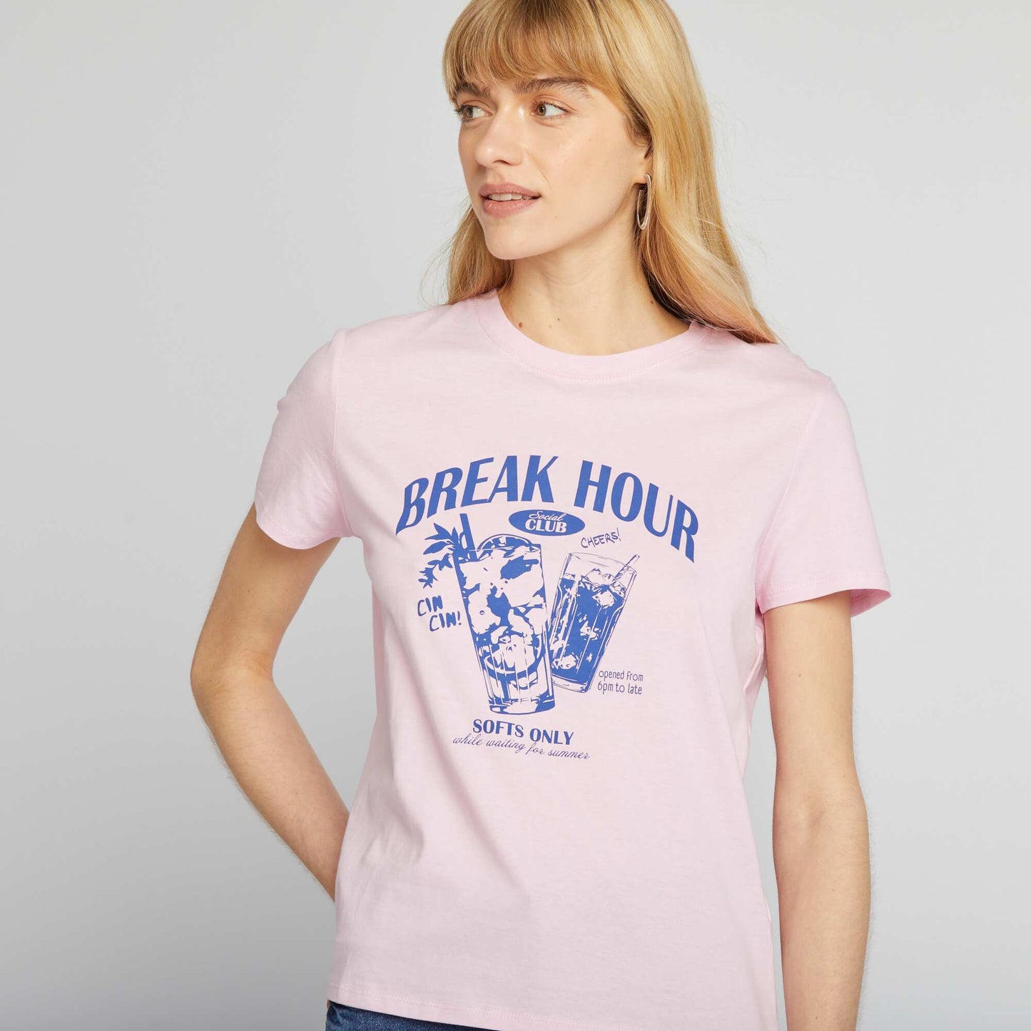 Camiseta estampada ROSA