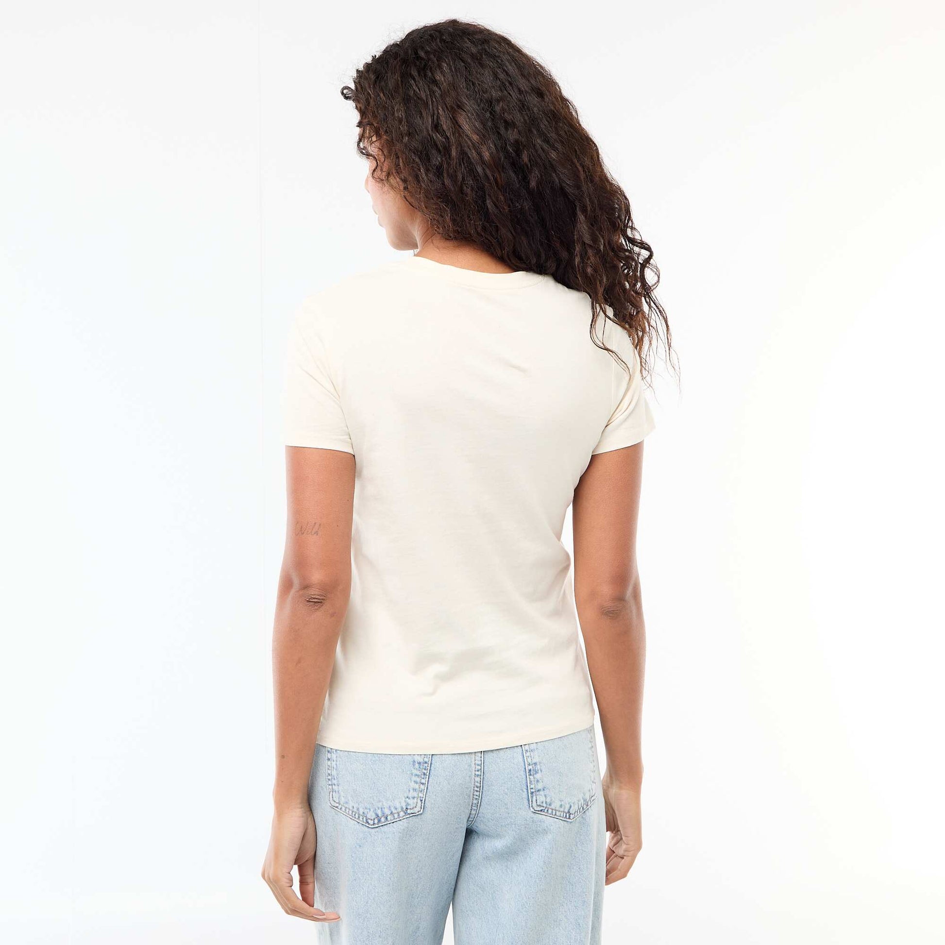 Camiseta estampada BEIGE