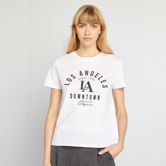 Camiseta estampada BLANCO