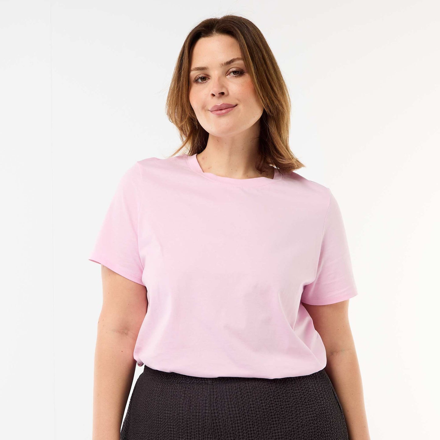 Camiseta de punto de manga corta ROSA