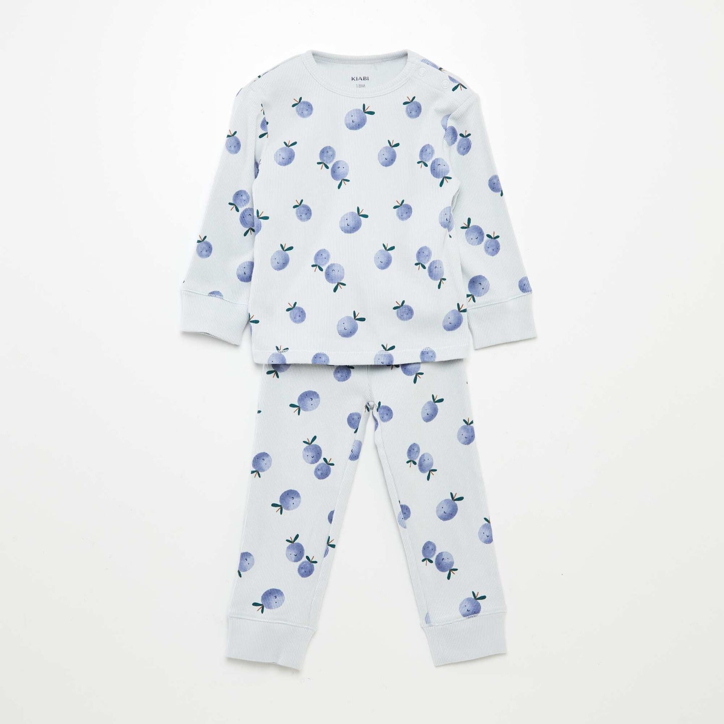 Pijama estampado de punto - 2 piezas AZUL