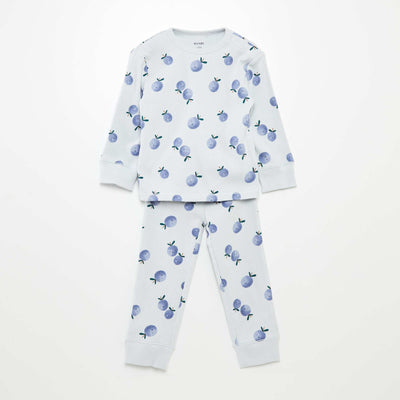Pijama estampado de punto - 2 piezas AZUL