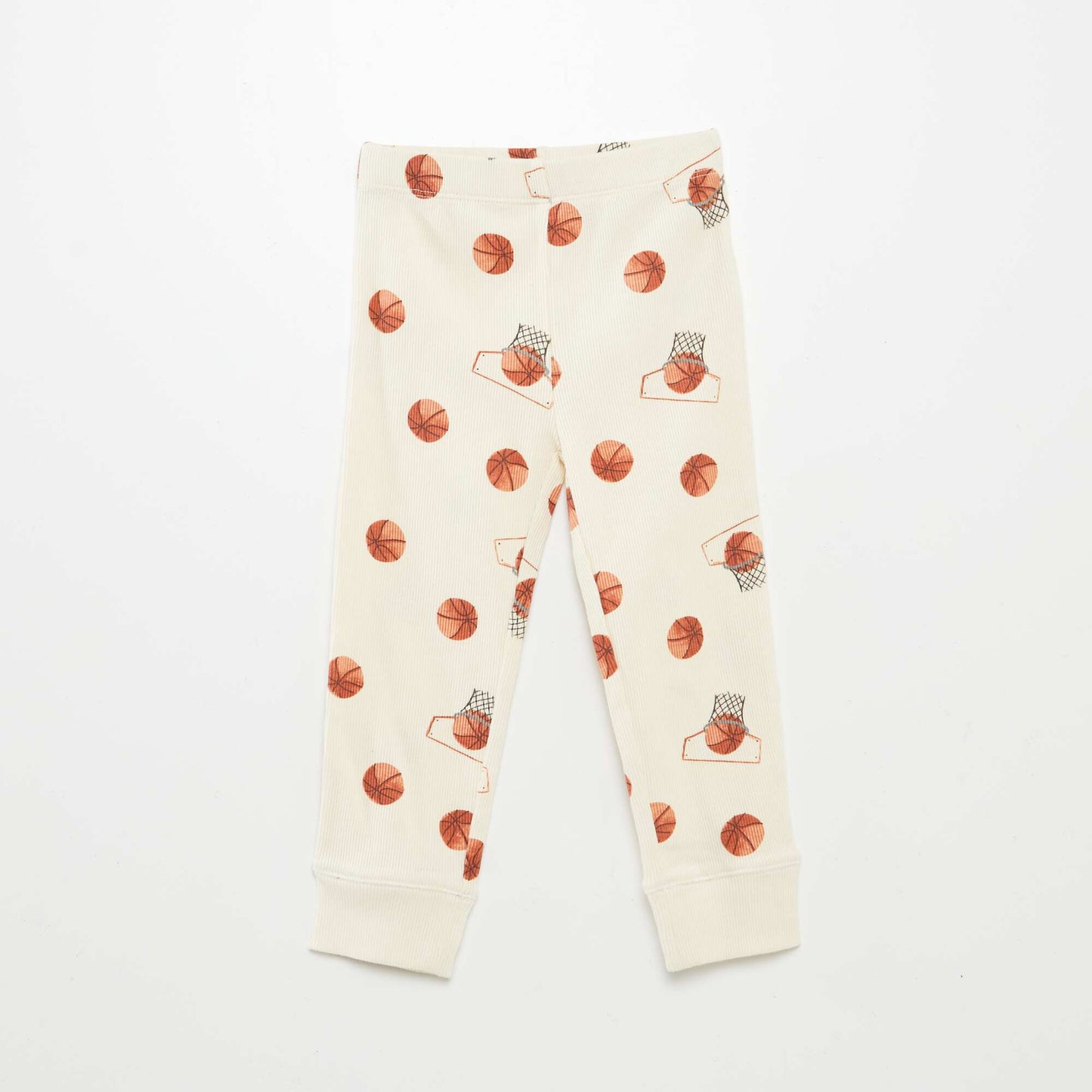Pijama estampado de punto - 2 piezas BLANCO