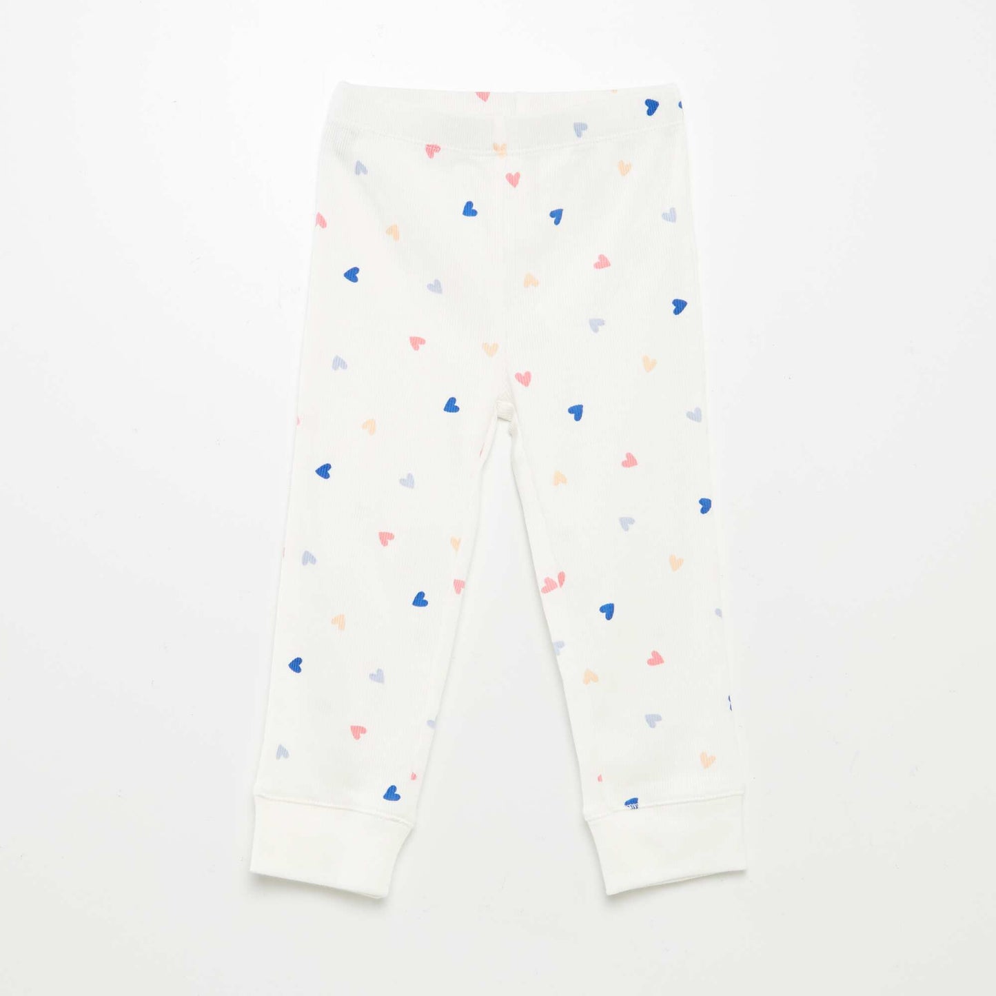 Pijama estampado de punto - 2 piezas BLANCO