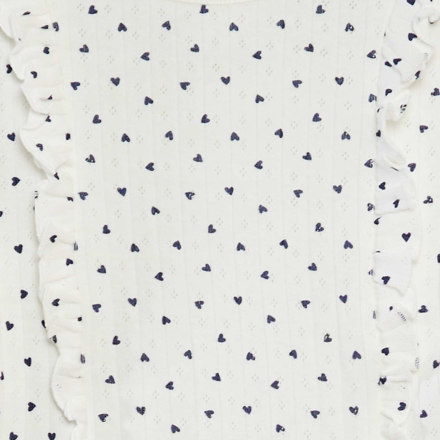 Conjunto de camiseta + legging de pijama con estampado de corazones  - 2 piezas BLANCO
