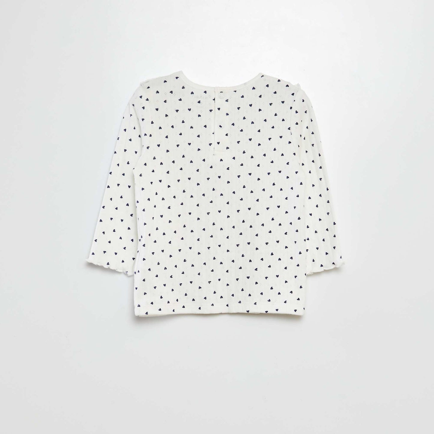 Conjunto de camiseta + legging de pijama con estampado de corazones  - 2 piezas BLANCO