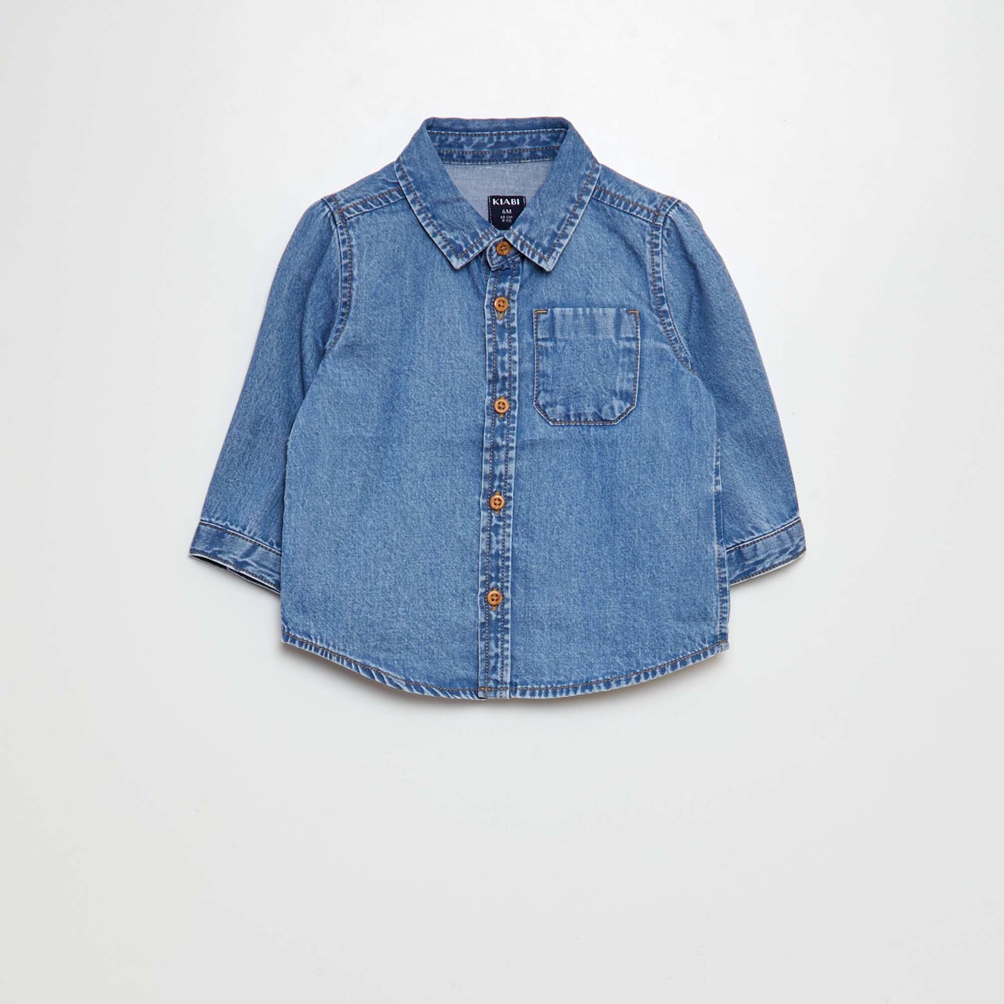 Camisa vaquera de algodón AZUL
