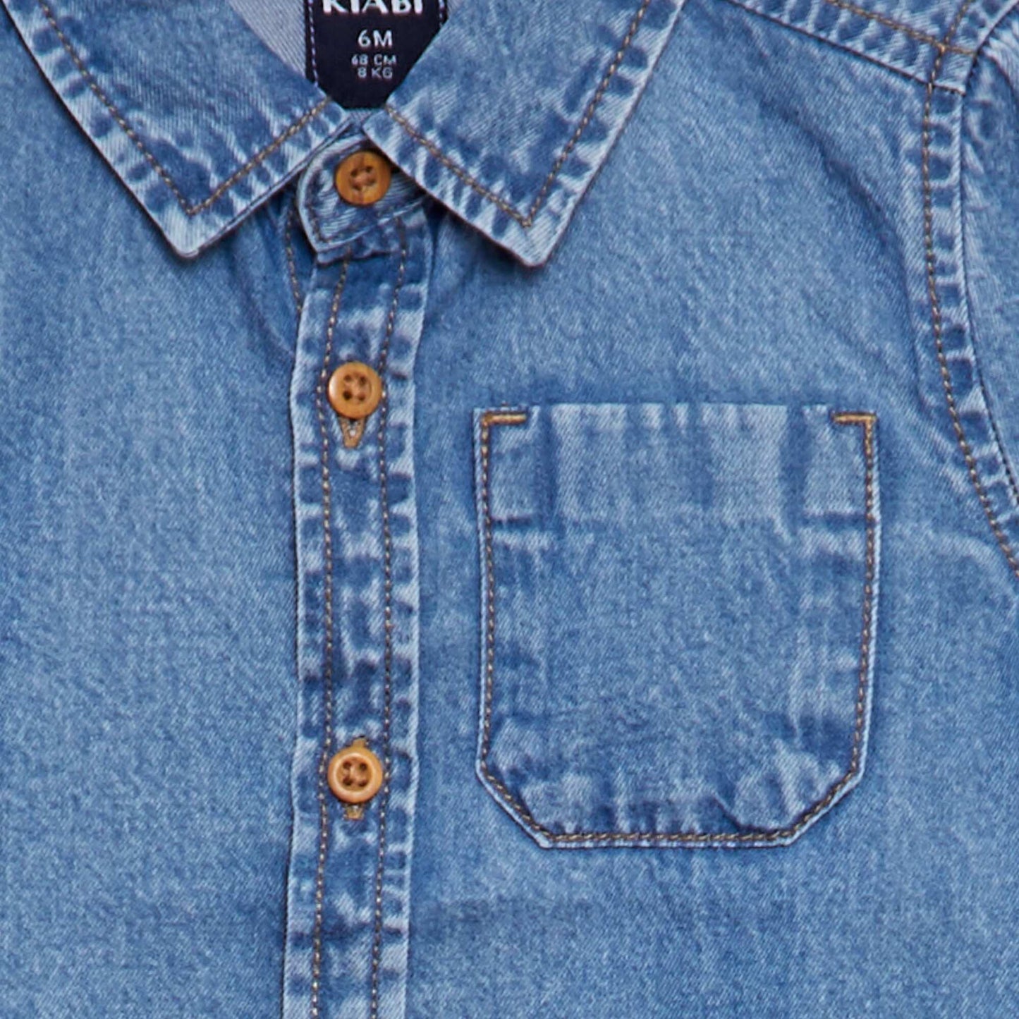 Camisa vaquera de algodón AZUL