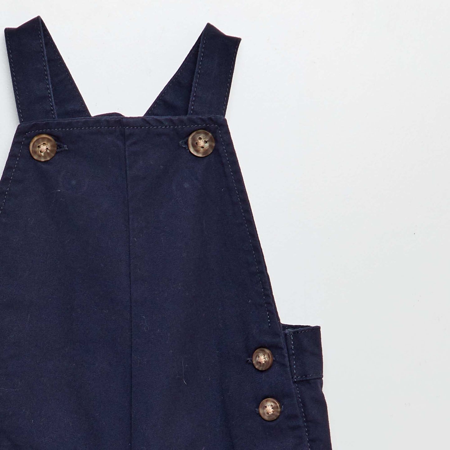 Conjunto con camisa Oxford + enterito de sarga - 2 piezas AZUL
