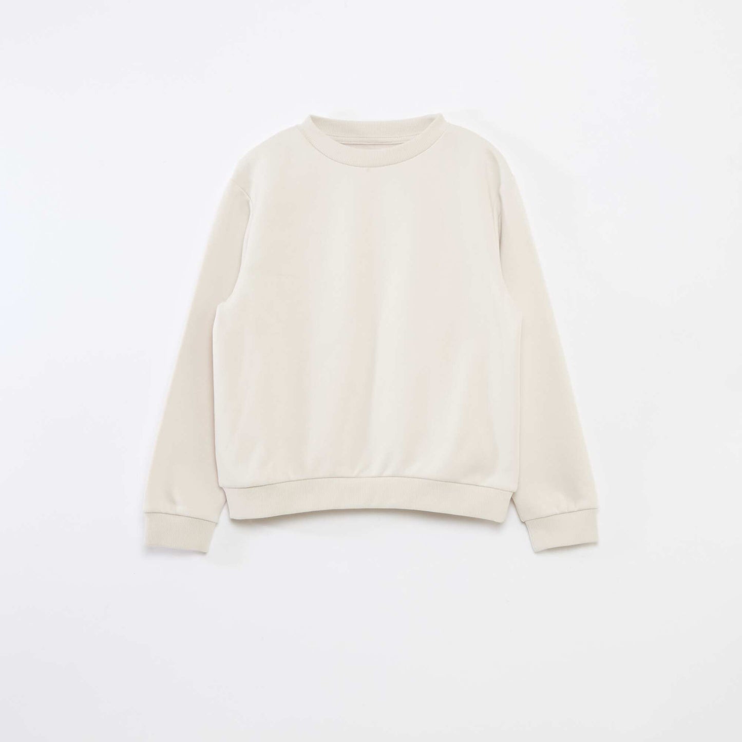 Buzo de felpa perchada lisa BEIGE