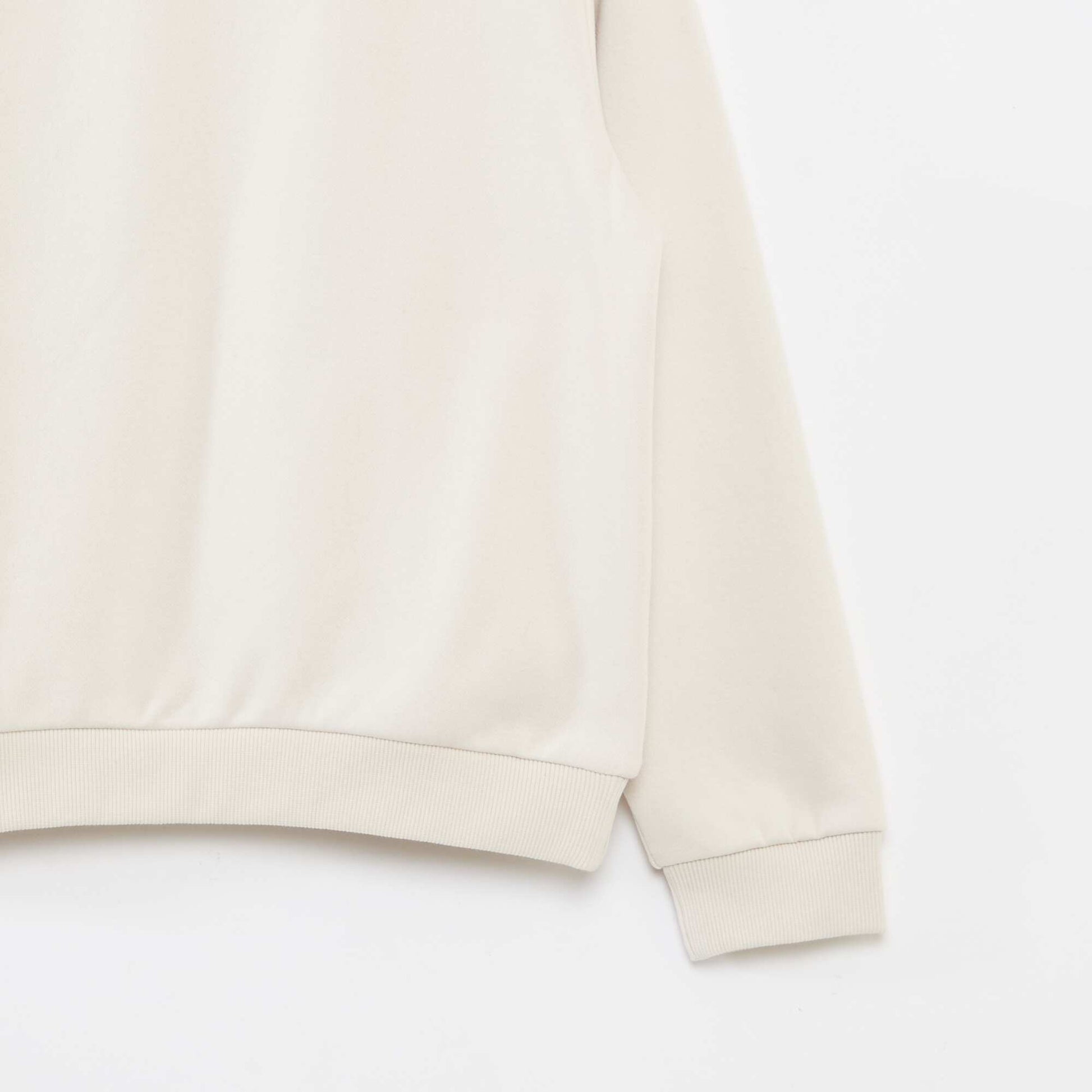 Buzo de felpa perchada lisa BEIGE