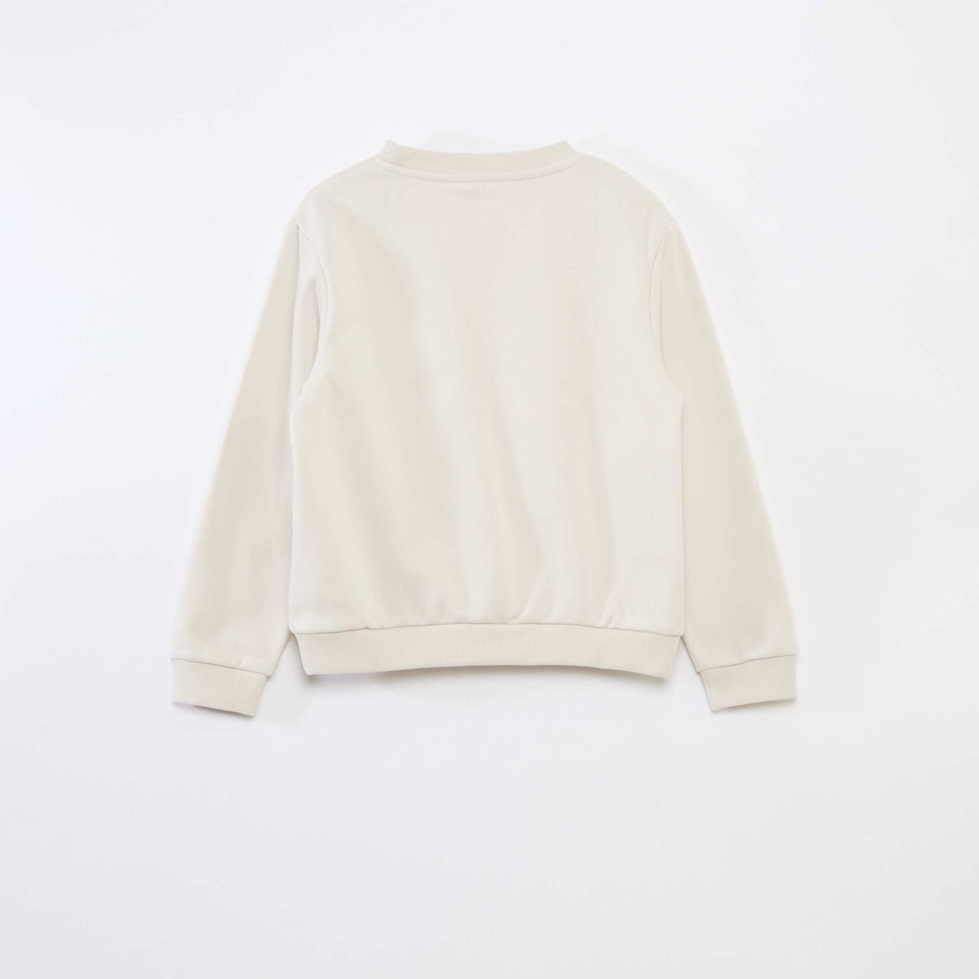 Buzo de felpa perchada lisa BEIGE