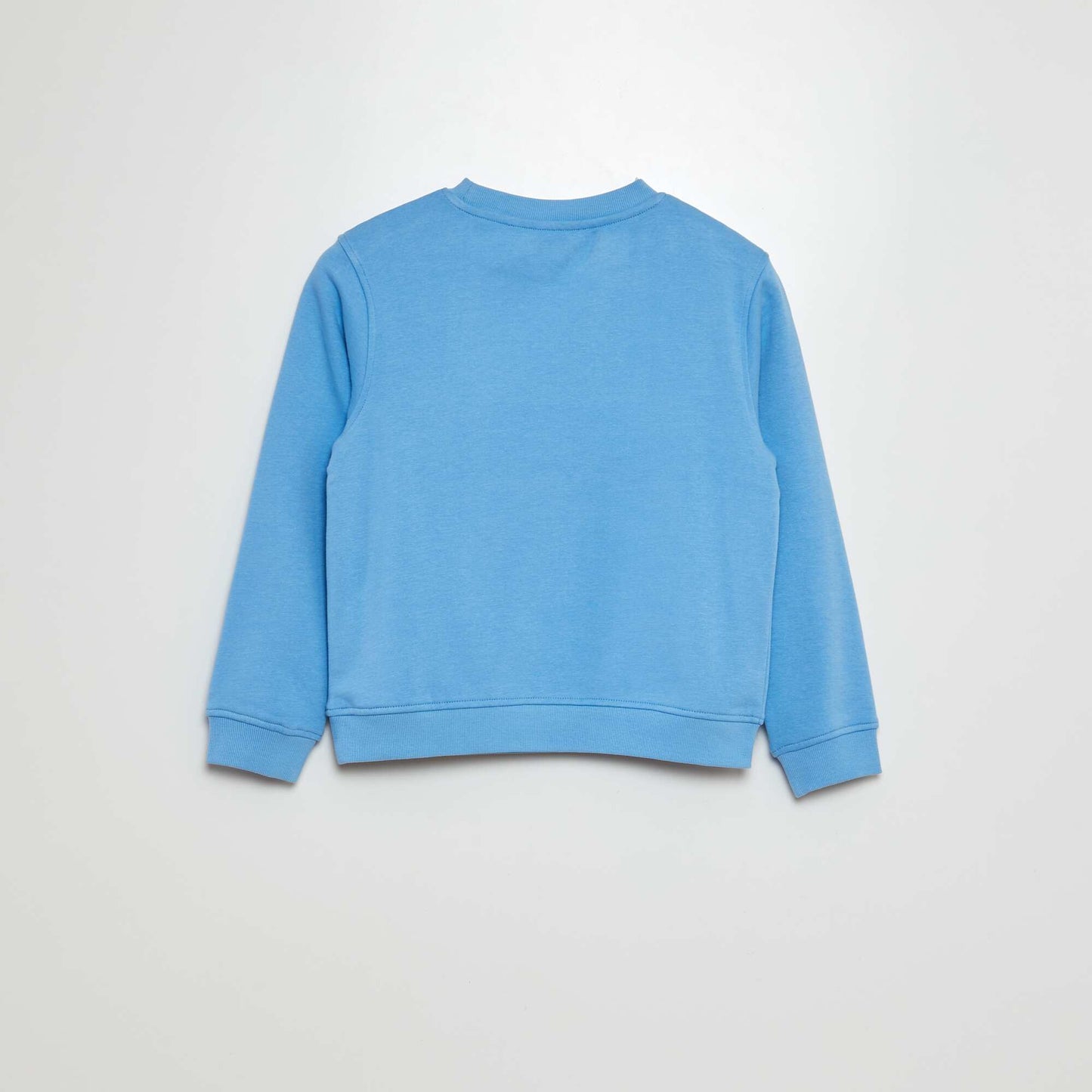 Buzo estampada con cuello redondo AZUL