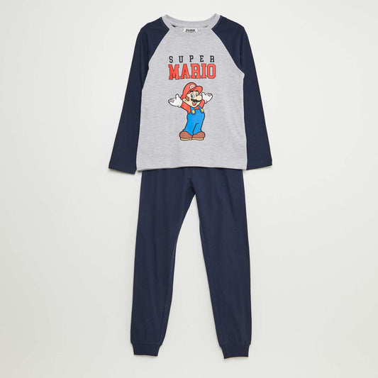 Pijama largo 'Super Mario' 'Nintendo' - 2 piezas AZUL