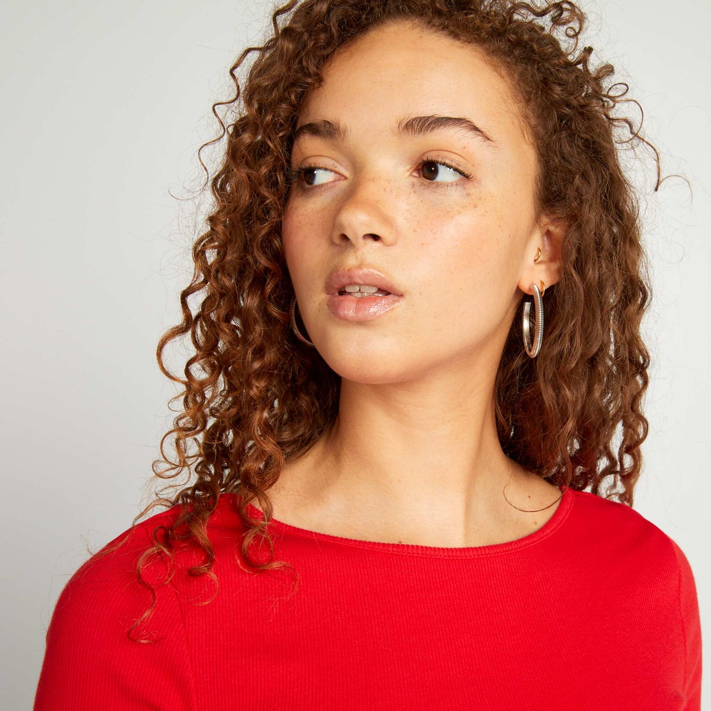 Camiseta crop top ROJO