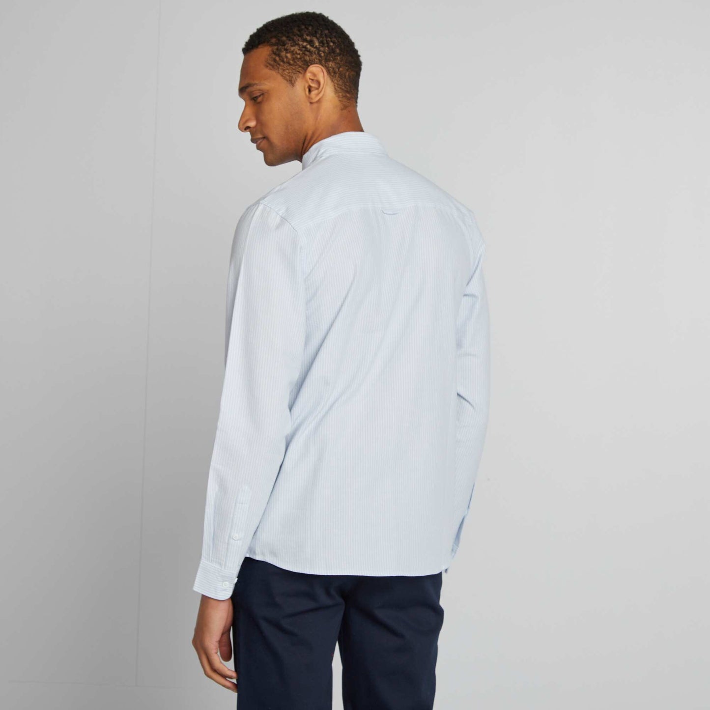 Camisa oxford estampada AZUL