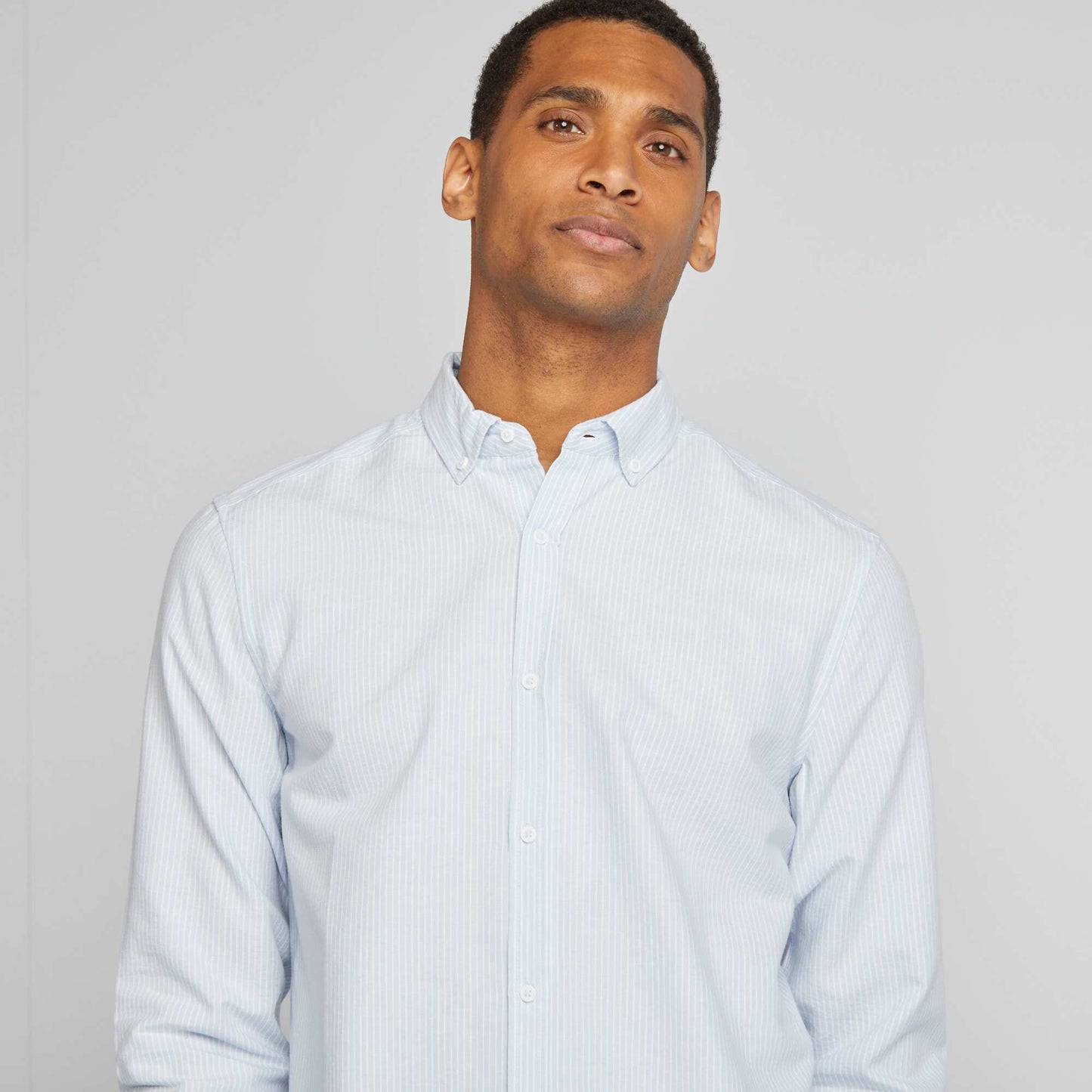 Camisa oxford estampada AZUL