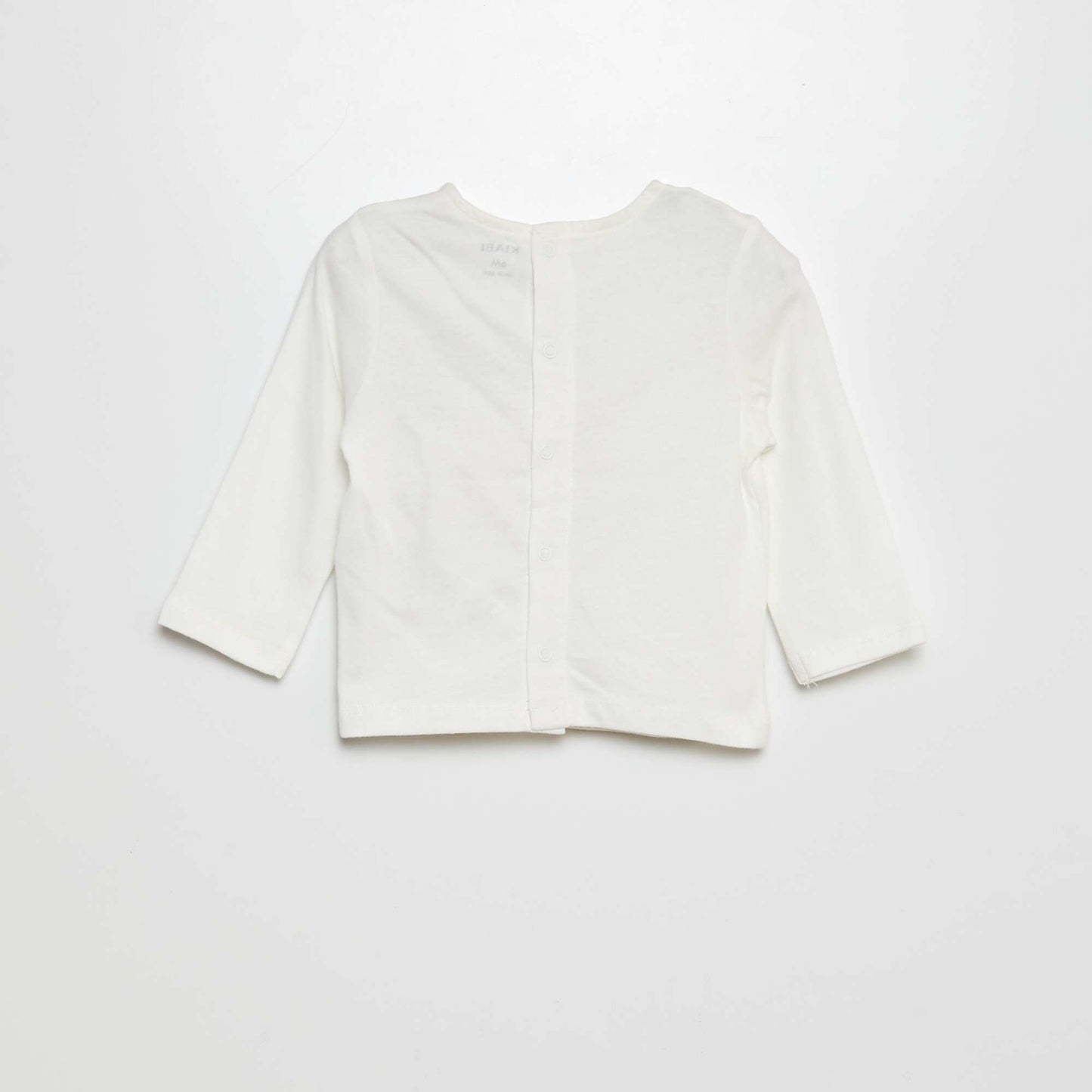 Camiseta estampada de manga larga BLANCO