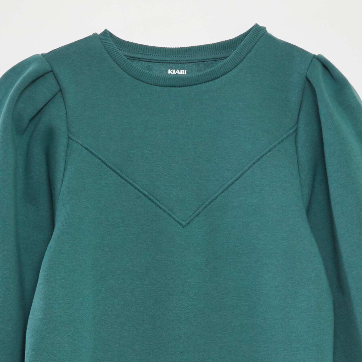 Vestido tipo buzo de chándal liso VERDE