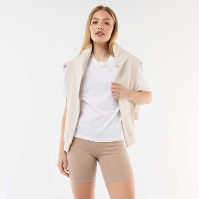 Pantalón corto tipo ciclista BEIGE