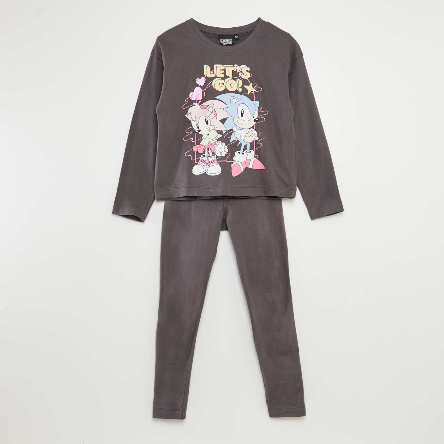 Pijama largo 'Sonic' NEGRO
