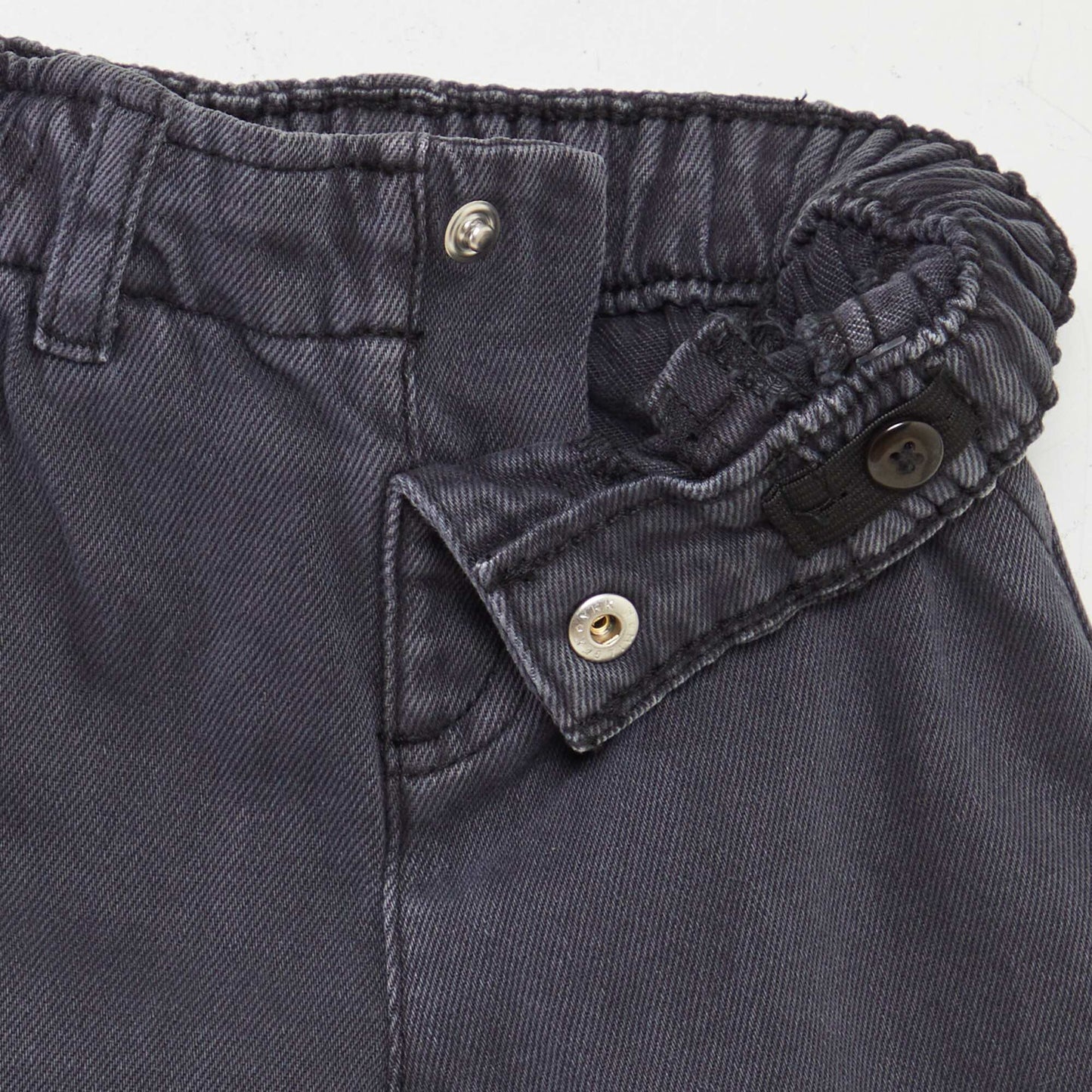 Pantalón de sarga paperbag NEGRO