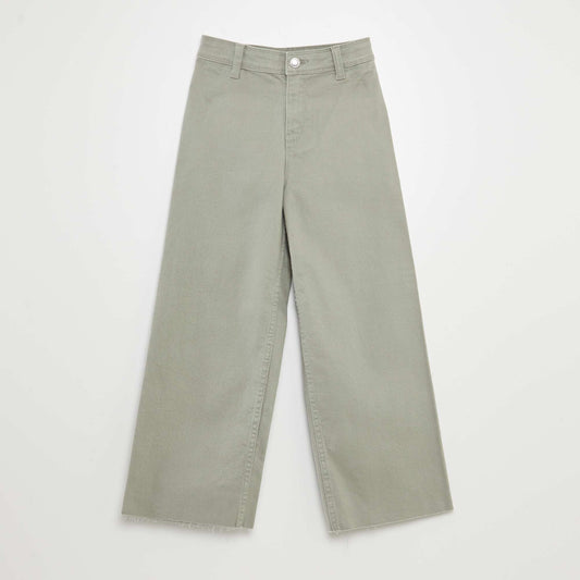 Pantalón ancho/wide leg VERDE