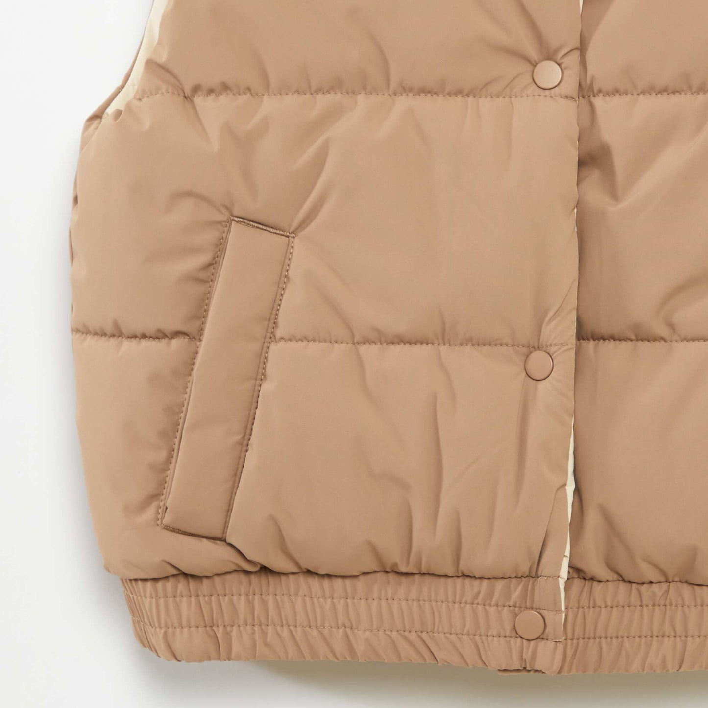 Anorak puffy reversible sin mangas MARRON