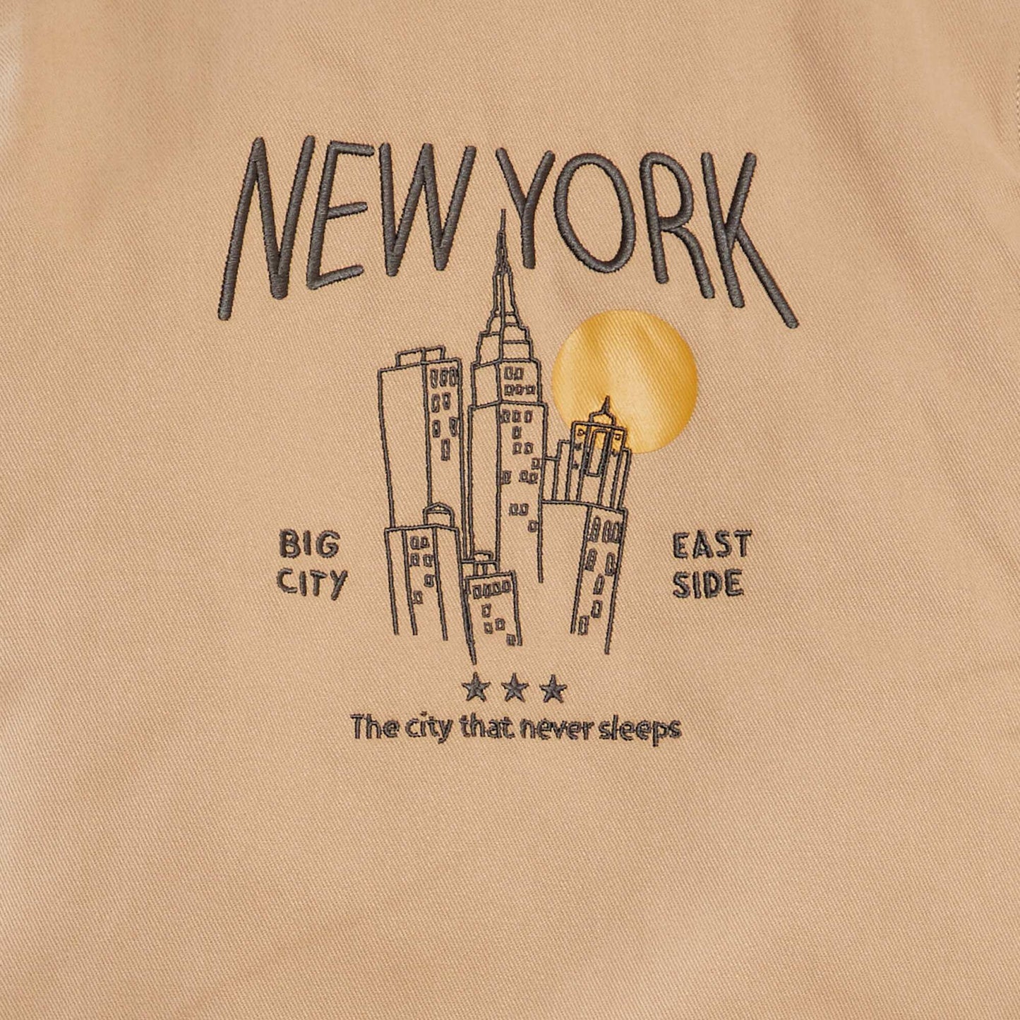 Campera corta Nueva York BEIGE