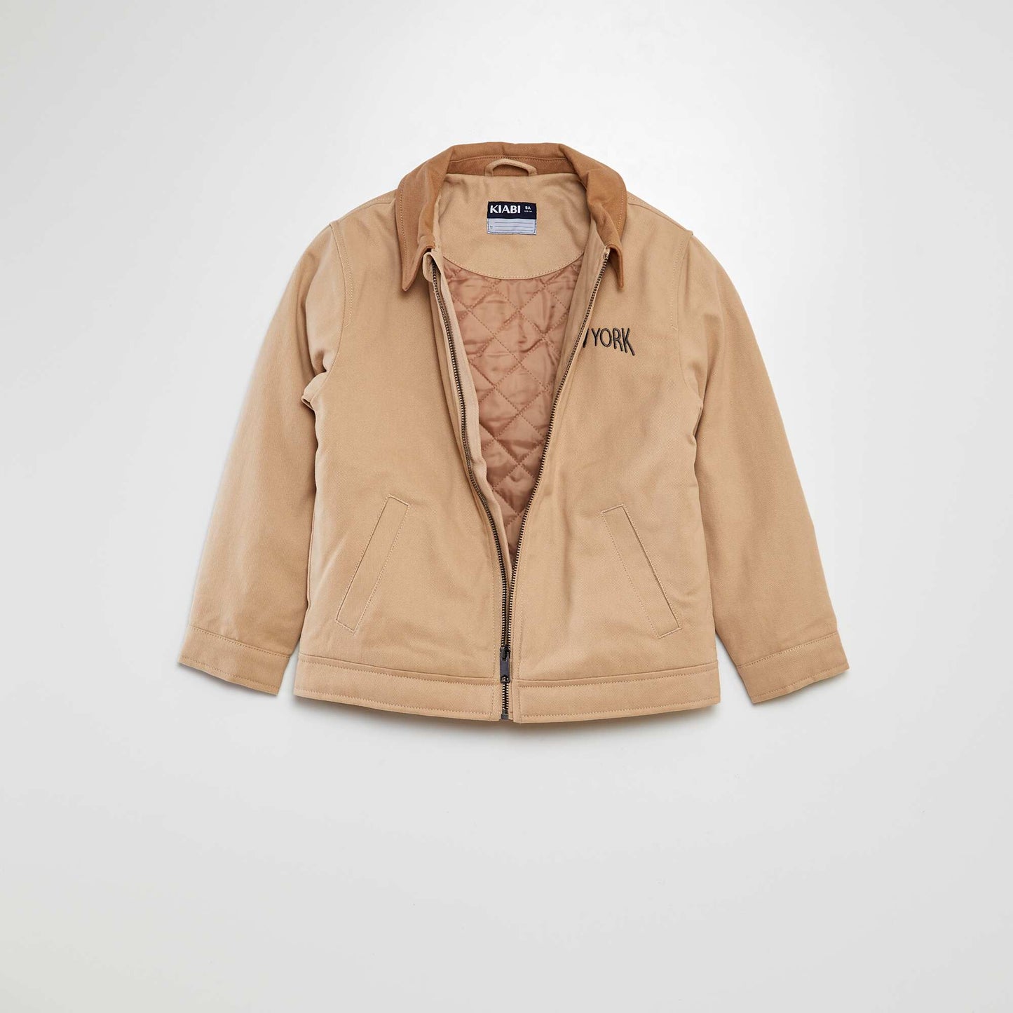 Campera corta Nueva York BEIGE