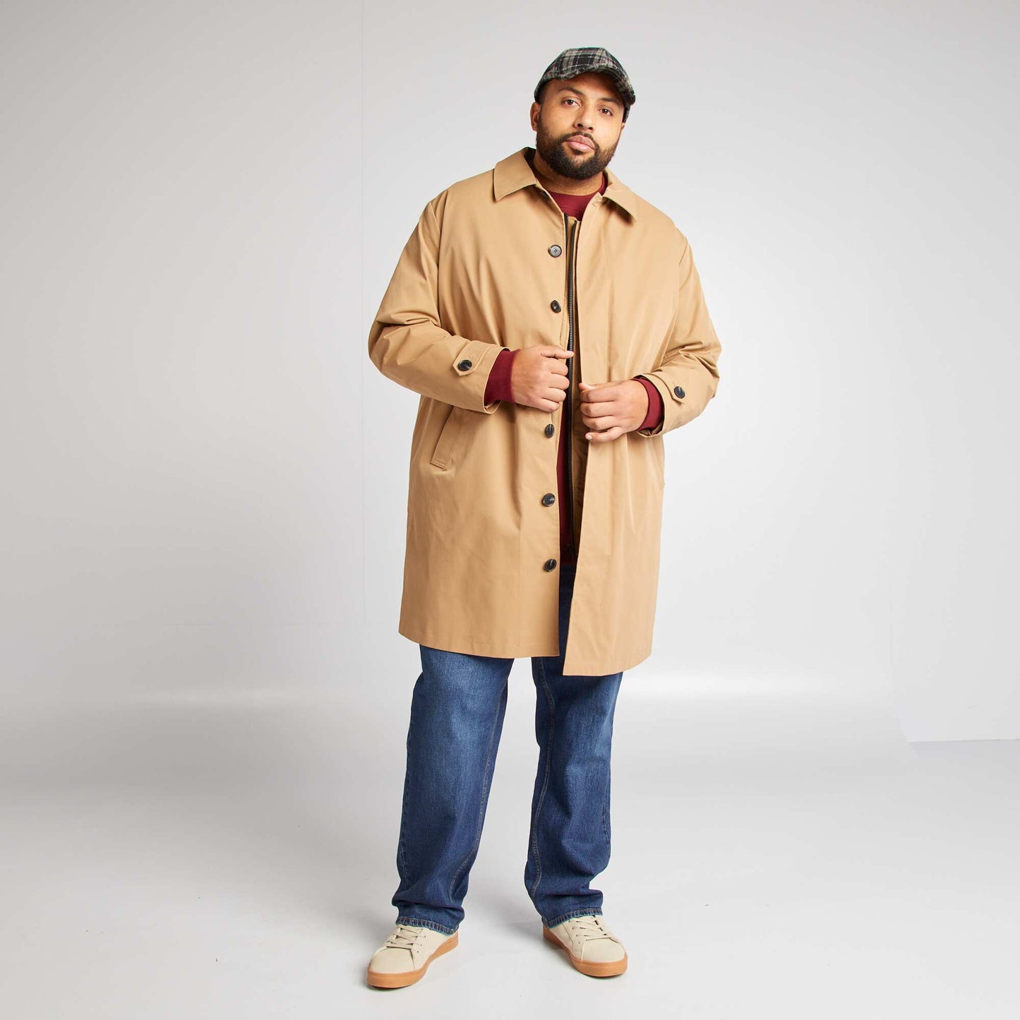 Gabardina largo medio BEIGE