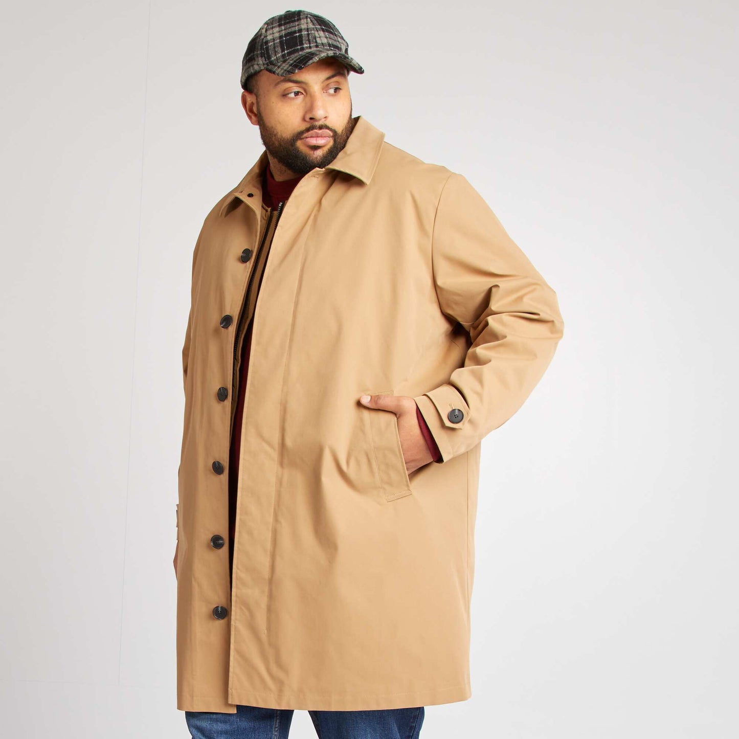 Gabardina largo medio BEIGE