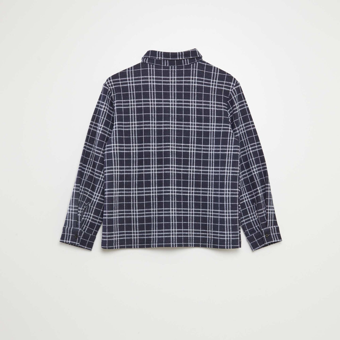 Camisa de cuadros de franela AZUL