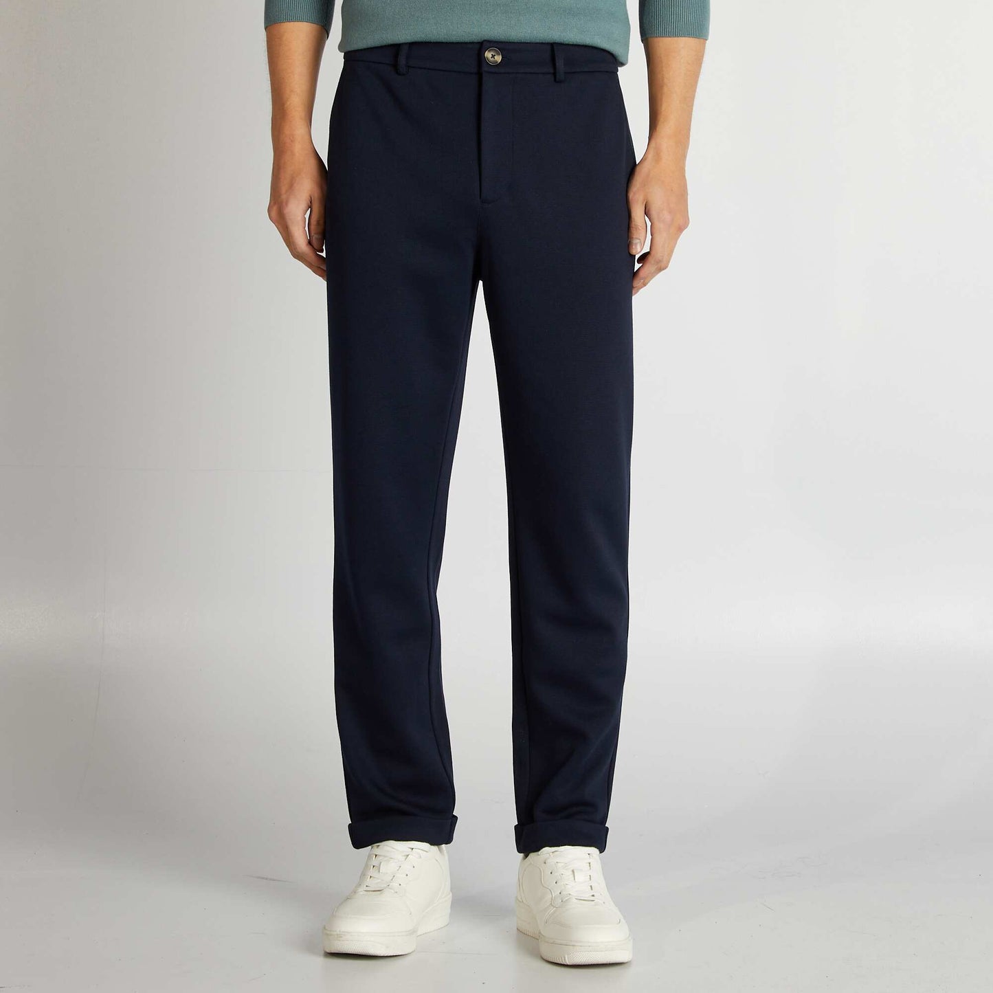 Pantalón de punto de piqué AZUL