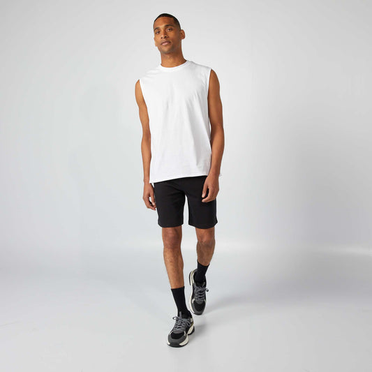 Bermudas de chándal ligeras NEGRO