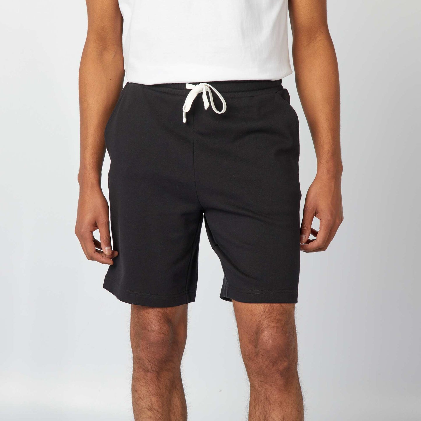 Bermudas de chándal ligeras NEGRO