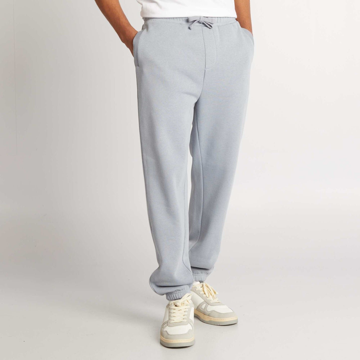 Pantalón de chándal regular liso AZUL