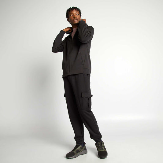 Pantalón de chándal multibolsillos NEGRO