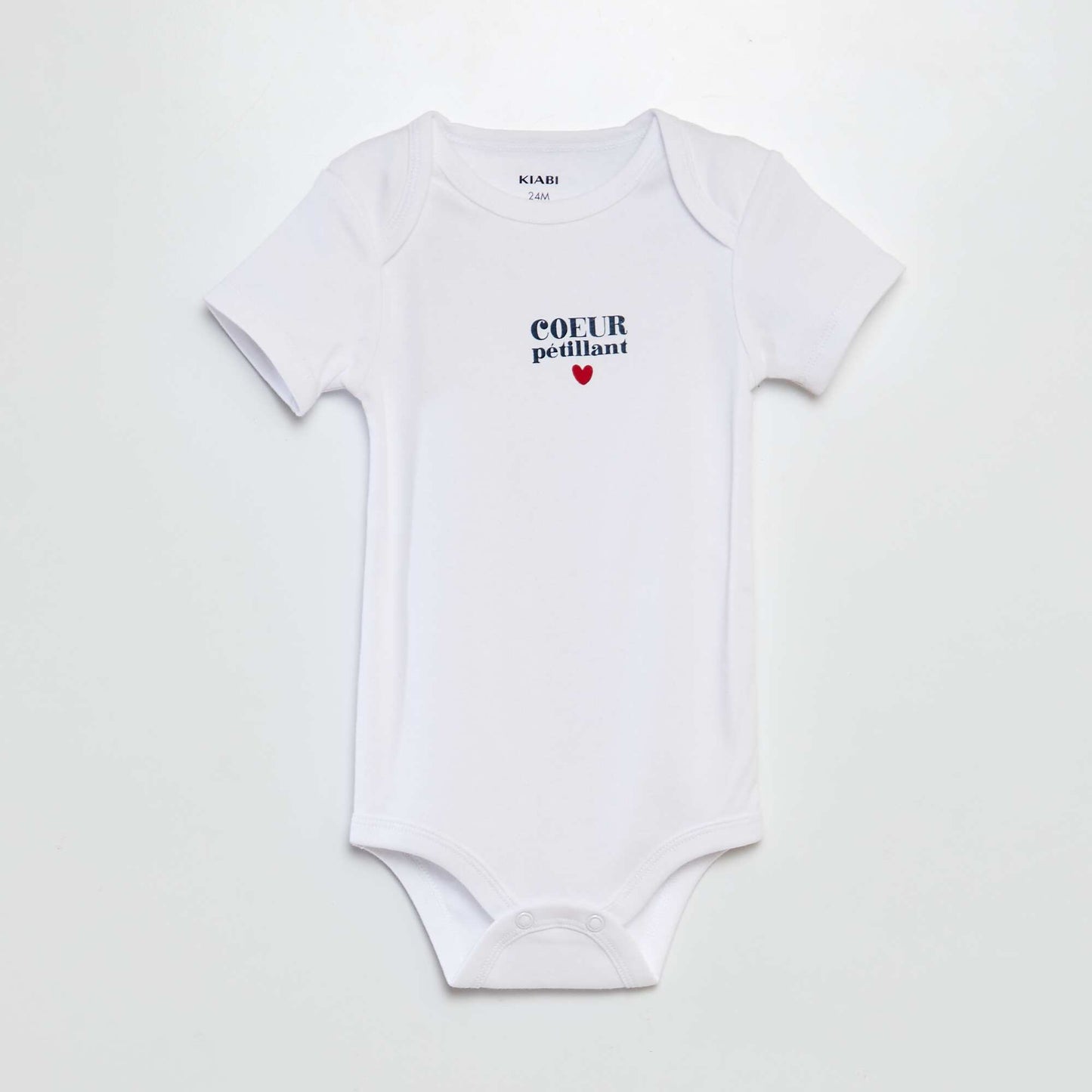 Conjunto de pijama + body + babero - San Valentín AZUL