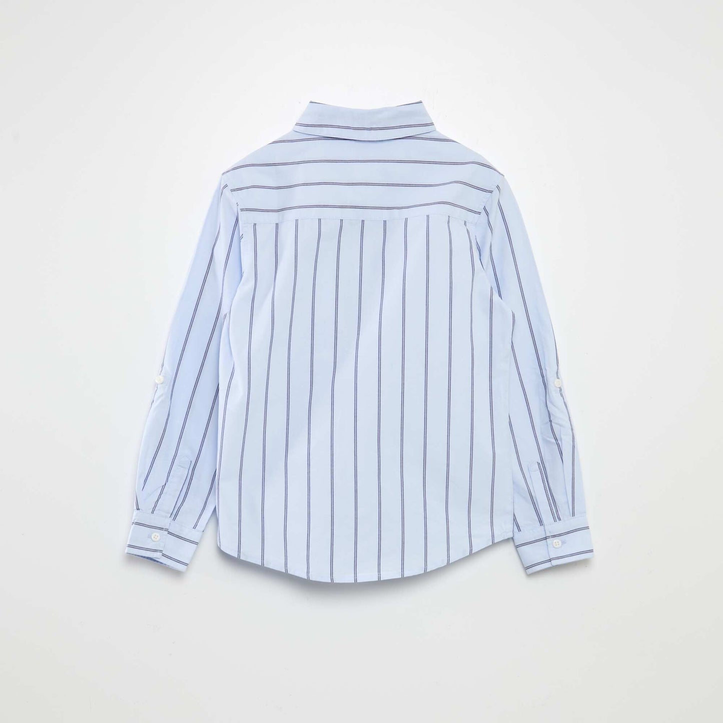 Camisa de popelina a rayas BLANCO