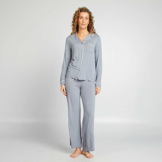 Pijama largo - 2 piezas AZUL