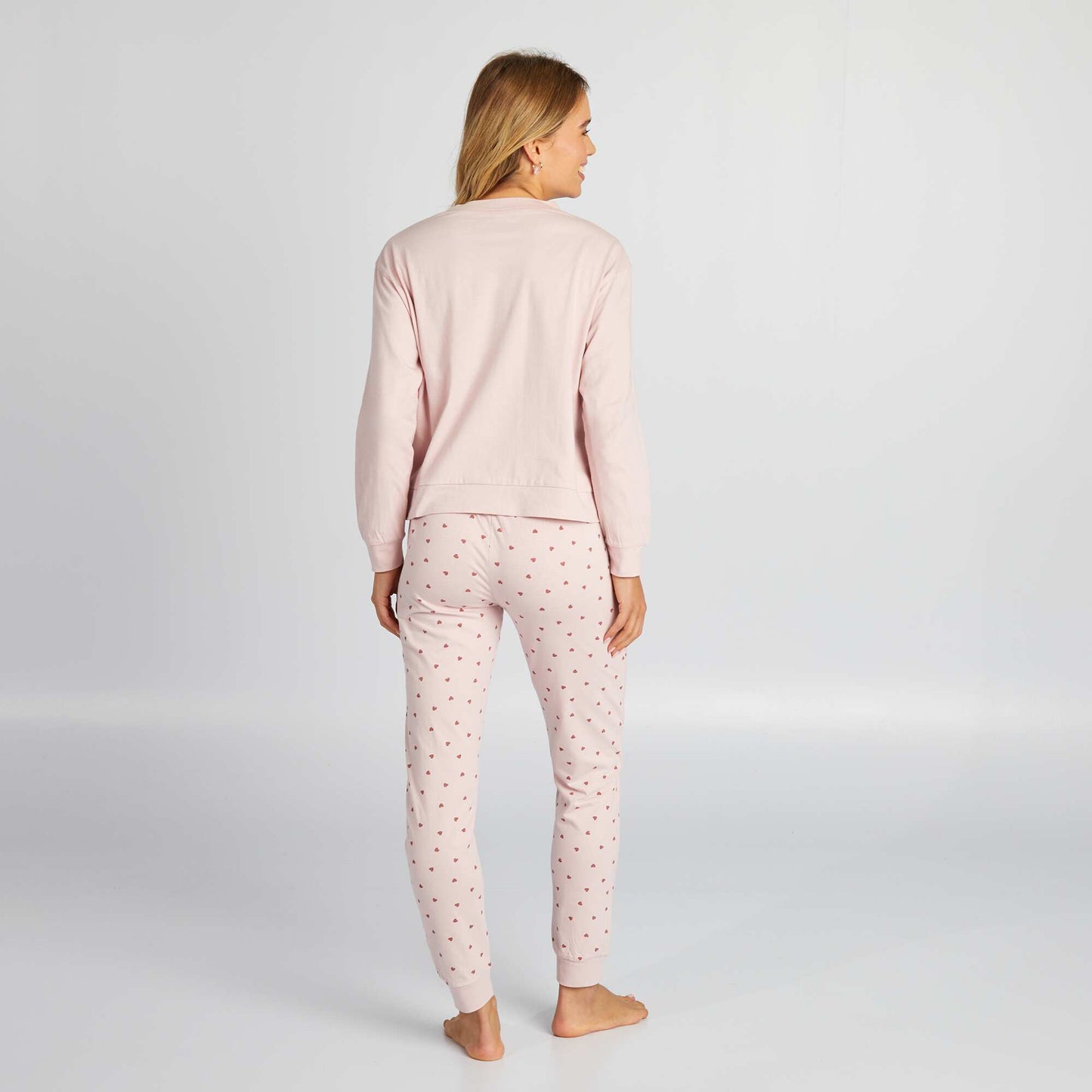 Pijama largo de 2 piezas 'Pitufos' ROSA