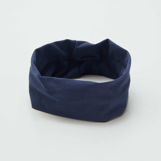 Diadema de punto AZUL