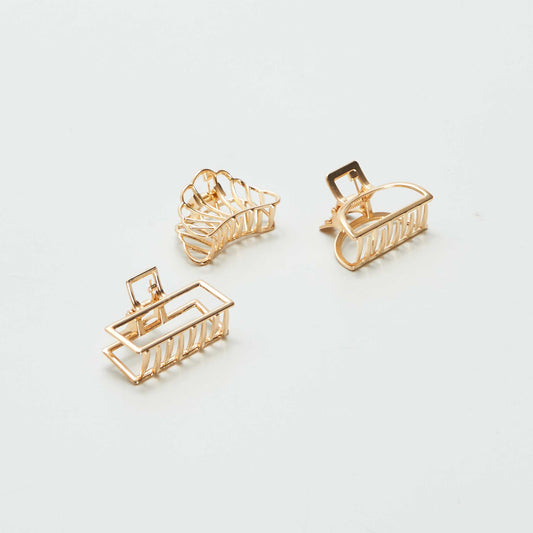 Pack de 3 pinzas pequeñas AMARILLO